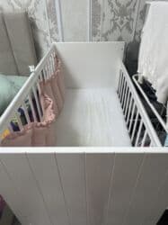 бу кровати для детей: Продается детская кроватка с матрасом. В подарок бортики розового — 3