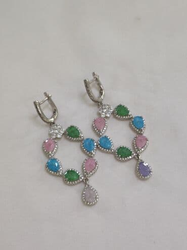 Серебряные серьги, Проба 925, Женские, Новый