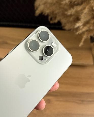 IPhone 15 Pro, Б/у, 128 ГБ, Natural Titanium, 81 % — 3