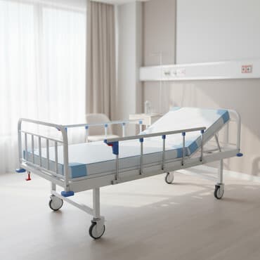 Кровать 2-х секционная с винтовым подъемным механизм. С боковыми at lalafo.kg Кровать 2-х секционная с винтовым подъемным механизм. С боковыми