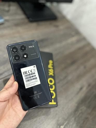 Poco X6 Pro 5G, Б/у, 256 ГБ, цвет - Черный, 2 SIM