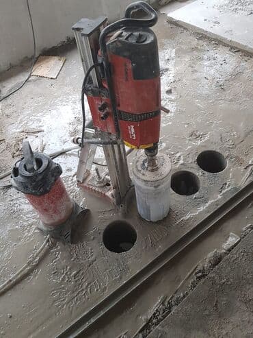 цементные работы: Алмазное бурение и резка бетона - Выполняем бурение отверстий — 4