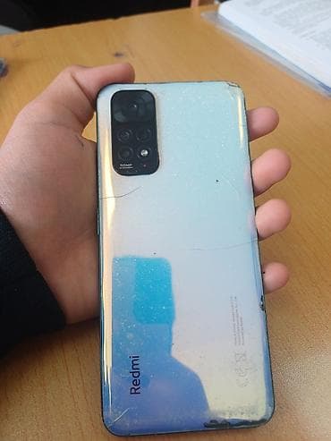 Redmi, Redmi Note 11, Б/у, 128 ГБ, цвет - Голубой, 2 SIM