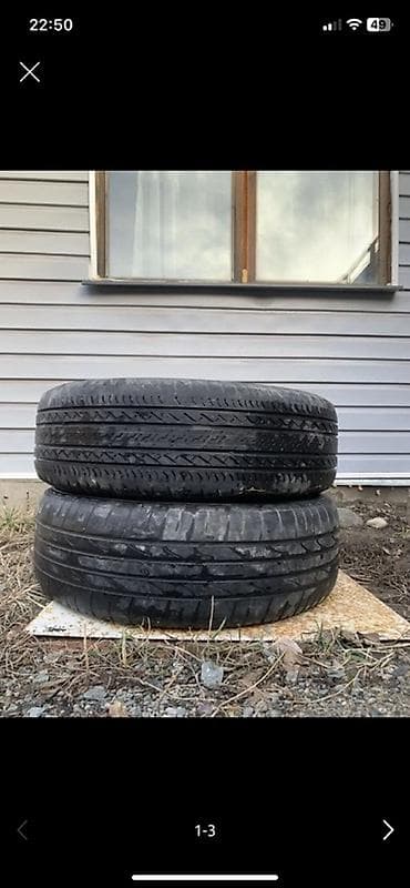 Шины: Шины 215 / 65 / R 16, Лето, Б/у, Пара, Легковые, Япония, Bridgestone — 1