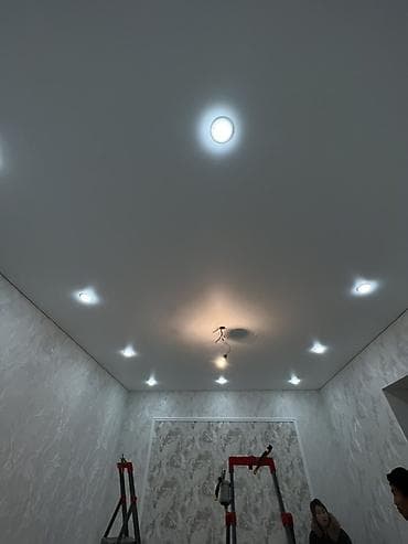 ремонт натяжных потолков: Натяжные потолки с готовым освещением - Материалы: ПВХ‑полотно — 2