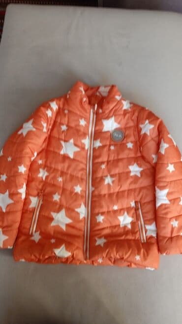 зимняя куртка на девочку: Куртки на девочку оранжевая на 7-8 лет лёгкая тёмно-синий на 9-10 лет — 1