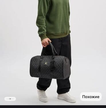 женскую дорожную сумку на колесах: Спортивная сумка, Материал: Экокожа, Унисекс, Новый — 3