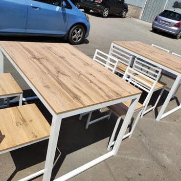 кухонные столы и стуля: Кухонный стол с стульями Размеры разные в наличии и на заказ изготовим — 3