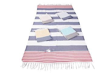 полотенце халат: Пештемаль (турецкое полотенце/плед) с бахромой - Материал — 5