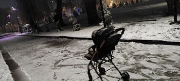 детские коляски для мальчиков: Коляска, цвет - Серый, Б/у — 2