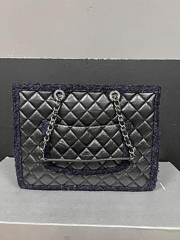 chanel оригинал: Классическая сумка, Chanel, Италия, Материал: Комбинированный материал, Стеганая модель, Женские — 5