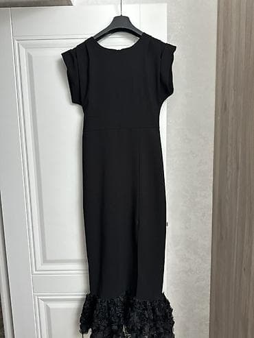 платье для кормящих: Элегантное чёрное платье миди Надевала один раз на пару часов — 2