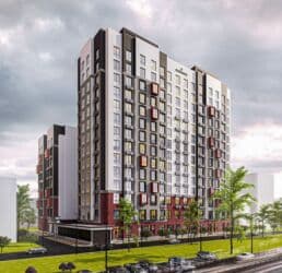 квартира в районе пишпек: 2 комнаты, 67 м², 13 этаж, ПСО (под самоотделку) — 1