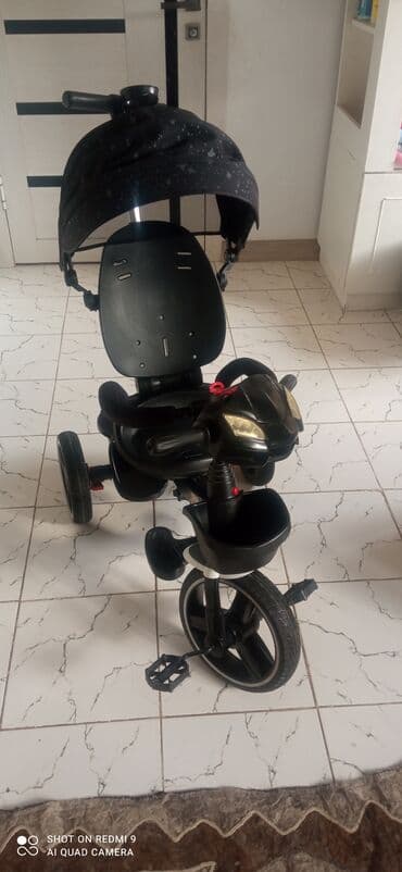 детская обувь с высоким берцем: Коляска, цвет - Черный, Б/у — 7