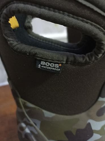 стик бот: Детские утеплённые сапоги Bogs Waterproof, камуфляж - Полностью — 2