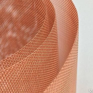 metta samurai: Сетка медная ячейка 50х50 мм, D= 0,1-0,5 мм, Раскрой: 1хрулон, Тип — 1