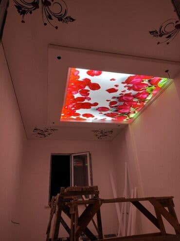 потолок натяжной цена: Натяжные потолки Глянцевые, Матовые, 3D потолки Бесплатная консультация, Бесплатный замер, Гарантия — 11