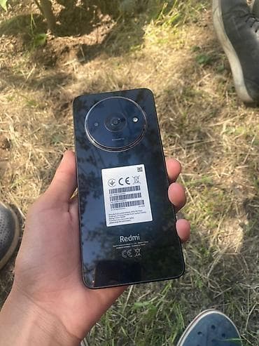 mini fan: Redmi, Redmi A3, Б/у, 64 ГБ, цвет - Черный, 2 SIM — 1