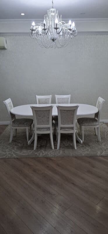 мебель с резьбой по дереву: Стол для зала, Б/у, Складной, Овальная — 7