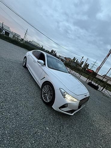 g70 genesis: Genesis G70 — интерьер бизнес-класса - Роскошный салон из коричневой — 5