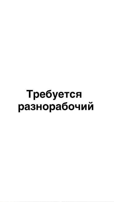 Требуется разнорабочий ( с 8:00 или 9:00 - 19:00 ) (уборка