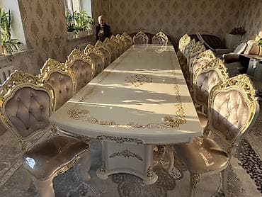 bed: Стол и стул для зала, цвет - Белый — 3