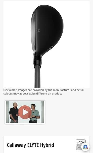 Спорт жана эс алуу: Callaway ELYTE Hybrid # 4 Для гольфа. Ключевые особенности: - — 3