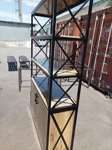 хлебный стеллаж: Стеллаж Стеллаж в стиле лофт Стеллаж для офиса Стеллаж для дома на — 19