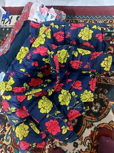 джинсовое платье в горошек: Комплект, цвет - Красный — 6