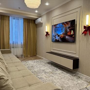 borsan: 2 комнаты, 60 м², Тунгуч мкр Элитка, 6 этаж, Дизайнерский ремонт — 1