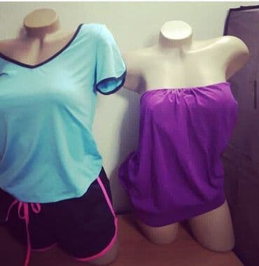 спортивное оборудование: Victoria’s Secret и другие бренды: Женские топы, футболки, платья — 3