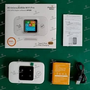 Техника и электроника: Портативный карманный Wi-Fi модем-роутер MF688 4G/5G работает на — 4