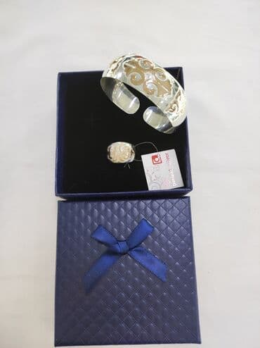 свадебные платья от производителя: Серебряный Комплект Билерик+ кольцо (Браслет) Серебро + золото 925/ — 3