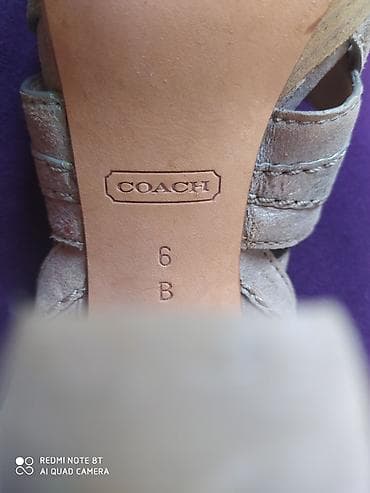 Босоножки, сандалии, шлепанцы: Басоножки COACH - оригинал, натуральная кожа, ручная работа.Размер 36 — 5
