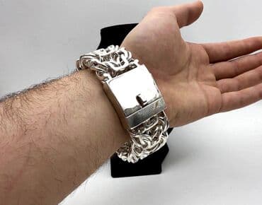 самые шикарные свадебные платья: Массивная Серебряная цепь "Рамзес" 132 гр 55 см Ручная работа — 5