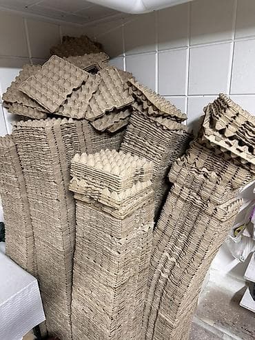 лоток для яйца: Лот: бумажные лотки для яиц (пресованный картон) 1500шт - Тип — 1