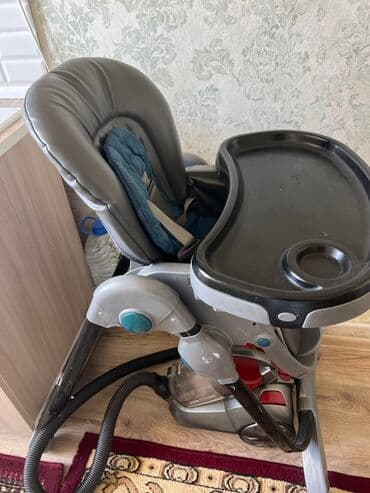 каляска прогулочная: Коляска, цвет - Черный, Б/у — 2