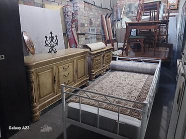 Металлическая односпальная кровать-«диван» с матрасом - Размер lalafo.kg да Металлическая односпальная кровать-«диван» с матрасом - Размер
