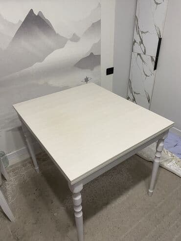 Кресла: Кухонный стол, Новый, Прямоугольный, Раскладной — 1