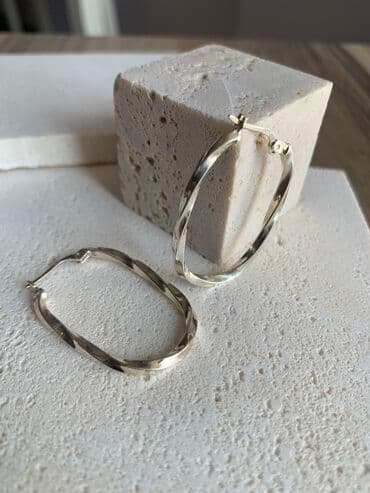 свадебные платья от производителя: Серебряные серьги, Проба 925, Женские, Новый — 10