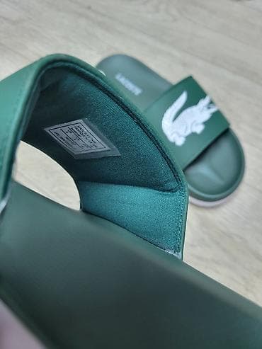 джинсы ливайс: Мужские сандалии, 42, Lacoste, Новый, цвет - Зеленый, Платная доставка — 5