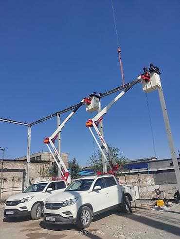 Услуги автовышек на пикапах (компактные коленчатые подъемники в
