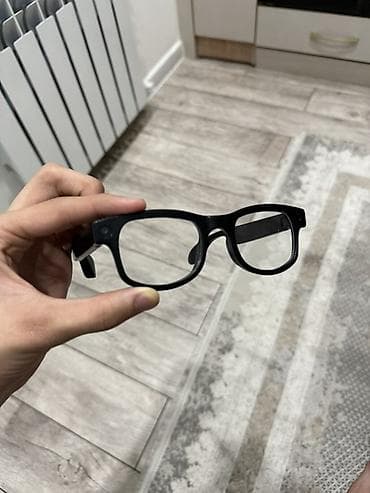 очки с камерой и микрофоном: Умные очки с камерой и аудиосистемой - Лаконичная черная оправа — 5