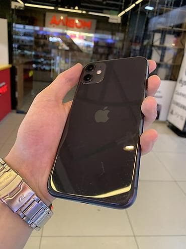 13 iphone pro max: IPhone 11, Б/у, 64 ГБ, Черный, Защитное стекло, 91 % — 3