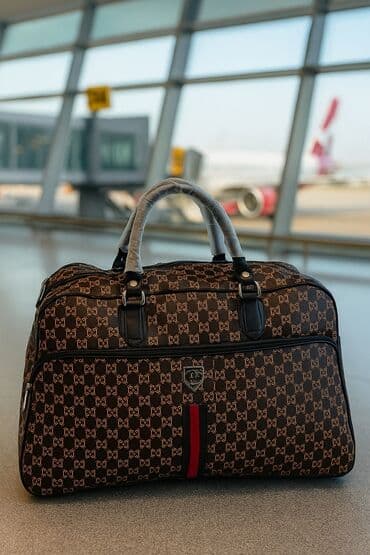 фурнитура сумок: Дорожная сумка, Материал: Искусственная кожа, Унисекс — 1