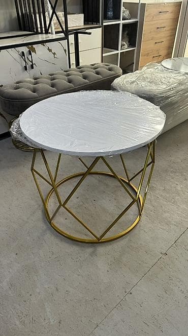 пленка мульча: Круглый журнальный столик в современном стиле - Столешница: круглая — 1