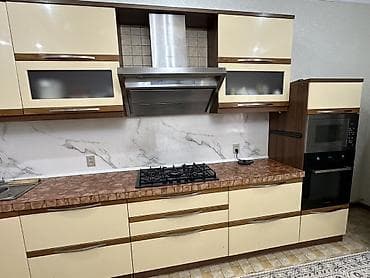Эмерек гарнитурлары: Ашкана гарнитуру, түсү - Саргыч боз — 3