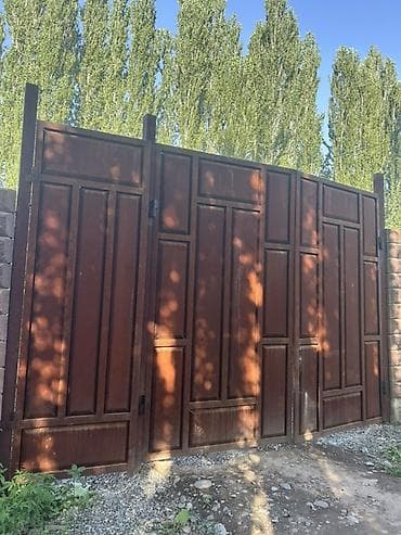 Ремонт и строительство: Распашные ворота из металла в классическом дизайне. - Материал — 3