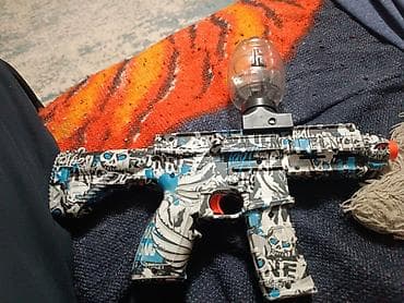 Игрушечный автомат-бластер с гелевыми шариками (орбиз), электрический — 2