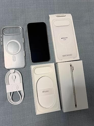 aplle 7: IPhone Air, Б/у, 256 ГБ, Белый, Чехол, Кабель, Коробка, 100 % — 1